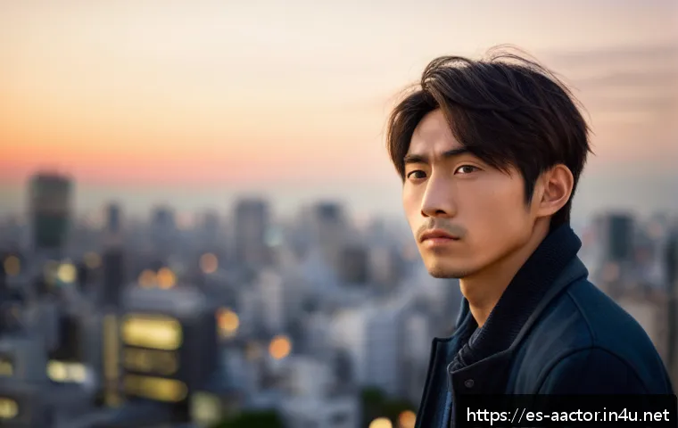 요시자와 료 연기 분석 - A close-up portrait of a young Japanese male actor with delicate facial expressions conveying subtle...